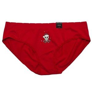 NWT TORRID Hipster Pantie Sz 1X Red Christmas Skulls